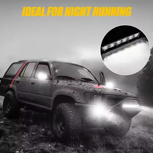 12V 24V voiture travail lumière LED barre lumineuse 7 pouces 18W jaune citron accessoires d'éclairage de voiture pour hors route <span class=keywords><strong>4x4</strong></span> <span class=keywords><strong>SUV</strong></span> ATV tracteur bateau camion - Product Image 6