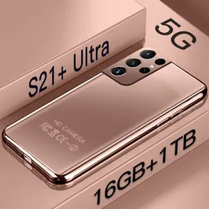 Original S21 + Ultra 7.3 นิ้วหน้าจอขนาดใหญ่Android11.0 โทรศัพท์มือถือ 16GB + 1TBรองรับDual Sim Card + TFการ์ดMTK6899 (ยี่ห้อใหม่)