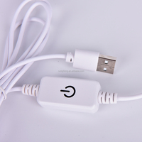 Bande LED tactile USB pour ruban, variateur, réglage de la luminosité, 5 v
