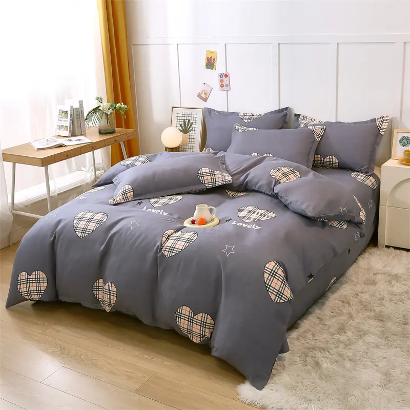 Piumini copriletto lenzuola con angoli set piumino set biancheria da letto di lusso King Size set lenzuola all'ingrosso, cotone 10 cotone qualità