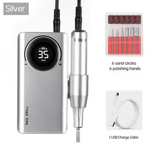 Machine à ongles électrique portable rechargeable 35000 tr/min avec écran, moteur à balais, pour salon de manucure (vente en gros) - Product Image 1