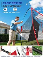 Filet de frappe de golf robuste 10x7 pieds en acier allié et polyester, pour entraînement de swing, de driving et de chipping, portable pour la maison