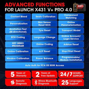 เครื่องมือวิเคราะห์เครื่องยนต์ X431 V+ พร้อม WiFi/BT Quad-core 1.3GHz หน่วยความจำ 16GB รองรับรถยนต์มากกว่า 70 ยี่ห้อ - Product Image 4