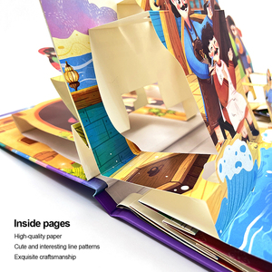 Livres d'histoires éducatifs personnalisés pour enfants, livres 3D, livres d'histoires classiques <span class=keywords><strong>du</strong></span> <span class=keywords><strong>monde</strong></span>, personnalisation d'impression, estampage à chaud, reliure de livres - Product Image 4