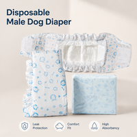 En gros, couches jetables pour chiens mâles, super absorbantes, anti-fuites, bandes abdominales pour la surveillance de la marqueurité et l'incontinence, OEM ODM