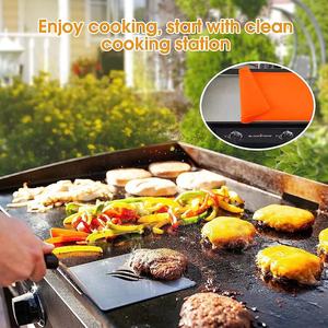 Blackstone Griddle Cover Silicone Mat 17 22 28 36 Inch Orange Outdoor Protection - Product Image 3