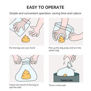 Bolsas para excremento de perro al por mayor de fábrica en stock, 8 colores a elegir, bolsas biodegradables EPI engrosadas, se aceptan patrones personalizados - Product Image 5