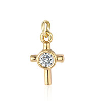 Accessoires DIY en cuivre et zircon, petits pendentifs et breloques de mode argentés, motifs papillon princesse, œil d'éléphant, pied et cadenas