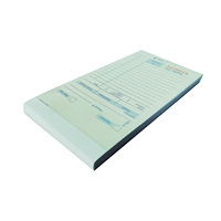 Chèque d'invité autocopiant de restaurant personnalisable, livre en double, carnet de commande de serveur 86x165mm
