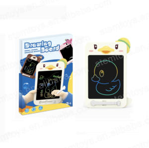 Papan gambar hitam bebek 8.5 inci, papan tulisan tangan LCD mainan gambar kecil grafiti dapat dihapus untuk anak-anak - Product Image 1