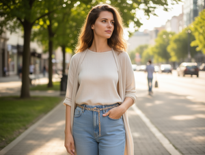 Catena Elastica in Lega d'Acciaio per Donna, Placcata in Oro con Design a Fiocco, Gioiello per il Corpo da Indossare Quotidianamente - Product Image 2