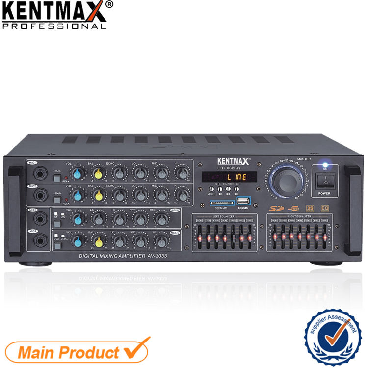Kentmax Amplifier - 35W 2CH Home Karaoke Amplifier with LED Display
