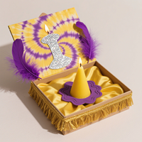 Boîte cadeau pour bougie d'aromathérapie avec carton recyclable, design personnalisable, revêtement UV, fermeture magnétique, doublure en éponge
