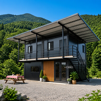 Maison conteneur préfabriquée sans soudure sur site, moderne, galvanisée, mobile, empilable, 20FT 30FT, avec salle de bain et cuisine