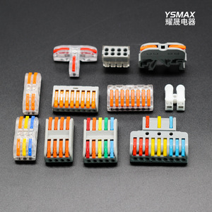 Bloques de terminales Ysmax, diámetro de cable de 1 mm, voltaje de aislamiento de 380 V, para conectores de ingeniería eléctrica - Product Image 2