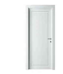 الشمال أسلوب بسيط تصميم 1 لوحة MDF التمهيدي رسمت الأبيض مخصص خشبي غرفة نوم الأبواب الداخلية