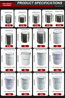 Factory Direct Seau de 5 gallons avec cerceau-Conteneur de peinture et de lubrifiant, bidon de peinture vide, tambour en métal