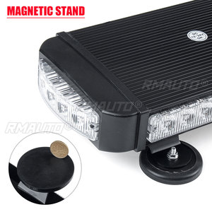 Luz Estroboscópica LED de 13" 17.6" 22" 12V 24V para Techo de Auto, Baliza de Advertencia de Emergencia, Luz de Trabajo Intermitente Magnética para Jeep, Camioneta, Remolque - Product Image 5