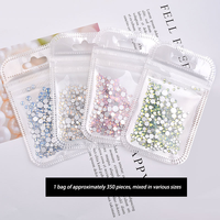 Accessoires pour ongles MingLee de haute qualité, diamants plats en verre cristal zircon, petits brillants 2D pour manucure