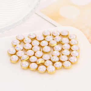 Pearl Claw Rhinestone Clasp Round Nickel-Free DIY Clothing Accessories <b>Buttons</b> - Product Image 3