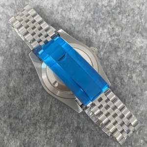 Accessoires de montre, boîtier de montre de 36 mm à 39 mm, <span class=keywords><strong>lunette</strong></span> cannelée, verre saphir, <span class=keywords><strong>loupe</strong></span>, bracelet en acier inoxydable pour NH35 NH36 - Product Image 3