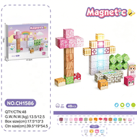 Juego de Bloques Magnéticos, Juguete Educativo STEM con Piezas Luminosas para Niños, Juguetes Magnéticos de Construcción Creativa