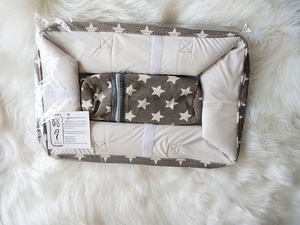 KUYUE Canvas Portable Newborn <strong>Gift</strong> <strong>Basket</strong>, <strong>Baby</strong> Bottle Diaper Storage <strong>Basket</strong> Organizer - Product Image 6