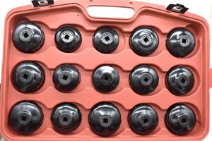 30Pcs 3/8 "1/2" Phổ Nhiệm Vụ Nặng Nề Tự Động Công Cụ Cap Loại Lọc Dầu Loại Bỏ Cờ Lê Ổ Cắm Phụ Kiện Thiết Lập Xe Công Cụ - Product Image 6