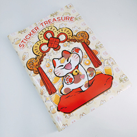 Nouveau livre de papier de libération double face de stockage de bande de boule de viande créative A5 A4