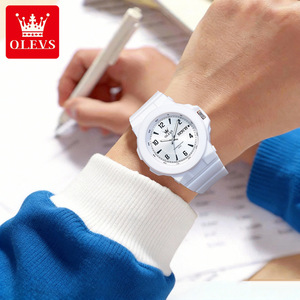 Montre à quartz de luxe pour femme, classique, étanche, avec logo personnalisé OEM, bracelet en alliage, style sportif et mode, pour étudiantes et jeunes, avec calendrier, référence 5681 - Product Image 2