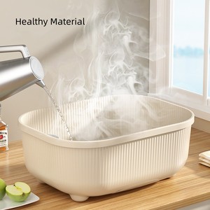 OWNSWING porte-bol grand bol à poussière avec couvercle boîte de rangement pour baguettes en plastique porte-égouttoir à vaisselle de type ménage - Product Image 5