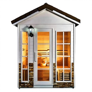Lusso moderno in legno e metallo per Sauna elettrica Pre-Fab bagno di vapore in legno massello <span class=keywords><strong>stufa</strong></span> <span class=keywords><strong>a</strong></span> <span class=keywords><strong>legna</strong></span> per ville applicazione - Product Image 1