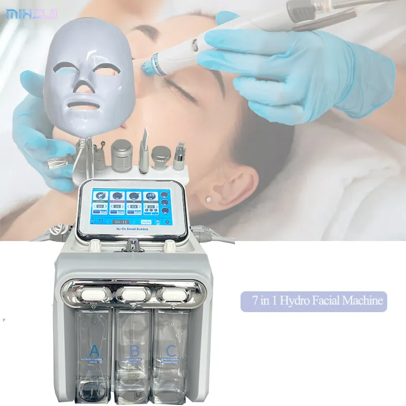 Máquina facial 7 en 1 Hydro Face con mirodermabrasion Ice Blue Handheld Hydro Face Facial