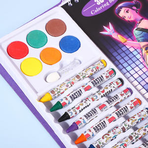 Nieuwe Aanwinsten Creatieve Kpop Kleurboekjes Crayon Educatief Speelgoed Hunters DIY Pigment Tekenspeelgoed Kinderen Promotionele Speelgoed Cadeau - Product Image 3