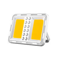 Nouvelle lampe de camping solaire transfrontalière, recharge USB, multifonctionnelle, support magnétique de fixation, lampe de travail COB