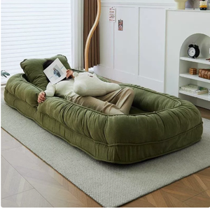 Canapé-<span class=keywords><strong>lit</strong></span> paresseux pliable <span class=keywords><strong>2</strong></span> <span class=keywords><strong>en</strong></span> 1, canapé tatami simple/<span class=keywords><strong>double</strong></span> pour la chambre à coucher, pour se détendre et dormir - Product Image 4