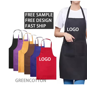 Tạp dề in logo tùy chỉnh, tạp dề thợ làm tóc, vải không thấm nước, quần áo làm việc tiệm cắt tóc, tạp dề chống bẩn, tạp dề chống dầu, thời trang - Product Image 1