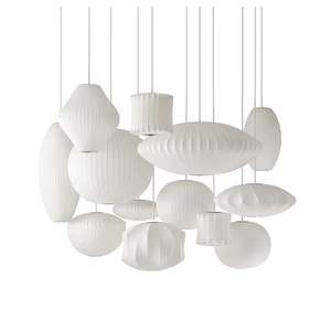 Lampada <span class=keywords><strong>a</strong></span> Sospensione in Seta Stile Giapponese Wabi Sabi, Paralume in Tessuto Naturale per Caffè, Ristoranti, Uffici, Luce <span class=keywords><strong>da</strong></span> Soffitto E27 - Product Image 6