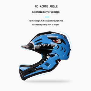 Casques de vélo unisexes pour enfants, protection intégrale intégrée, motif Monster Comics, respirant, résistant aux chocs, durable - Product Image 2