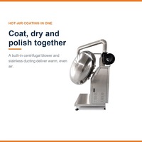 Automatische suikercoatingpanmachine voor snoep, chocolade, pinda's, tabletten, polijsten en drogen voor kleine voedingsfabrieken