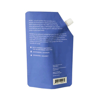 Pochette d'emballage plastique pour détergent/savon liquide, pochette à bec verseur en aluminium, pochette souple verticale avec bec verseur