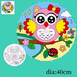 Parapluie en bois de style classique, <span class=keywords><strong>peinture</strong></span> faite à la main japonaise chinoise, décoration de plafond droite artisanale, parasol en papier de mariage - Product Image 2