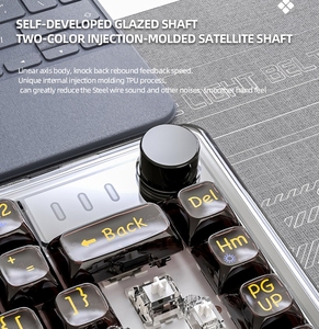 Attack Shark K75RGB Teclado transparente 81 teclas Tri-mode Inalámbrico con cable Mecánico Gamer E-Sports <span class=keywords><strong>Keyboard</strong></span> - Product Image 5