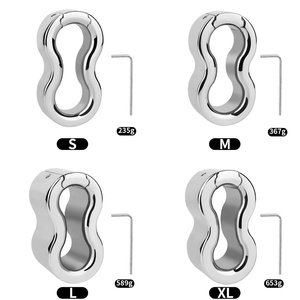 FRRK Metal Weight-Bearing Penile Pendant <b>Stretching</b> Exercise Magnetic <b>Ring</b> Metal Penis Cock <b>Ring</b> Toy for Erection Enhancing - Product Image 3