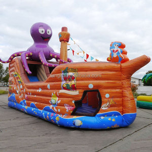Château gonflable commercial Langko Pirate Ship Piratenschiff pour bébés Hupfburg - Product Image 4