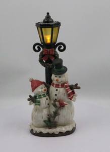 Lámpara de <span class=keywords><strong>Navidad</strong></span> MSD con Forma de Muñeco de Nieve Brillante LED, Decoración de <span class=keywords><strong>Farola</strong></span> de Resina, Estilo Ángel, Luz Navideña Perfecta - Product Image 6