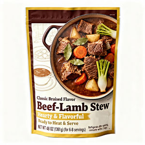 Pochette Doypack Retortable Anti-fuite et Scellante sur Mesure pour la Conservation des Ailes <span class=keywords><strong>de</strong></span> <span class=keywords><strong>Canard</strong></span> Fumées et Cuites - Product Image 2