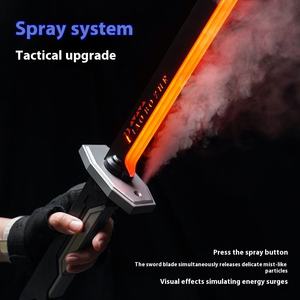 Spada Luminosa LED con Effetto Scintilla e Fumo Realistici, Spada in Plastica con Fodero, Regalo di Compleanno per Ragazzi - Product Image 3