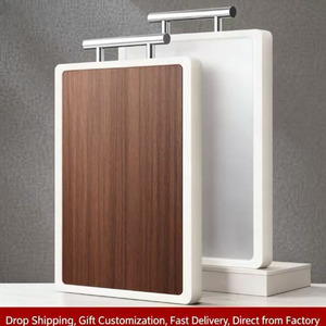 Tagliere ecologico in acciaio inossidabile a doppia faccia Design semplice lavapiatti multifunzione facile da pulire uso cucina - Product Image 3