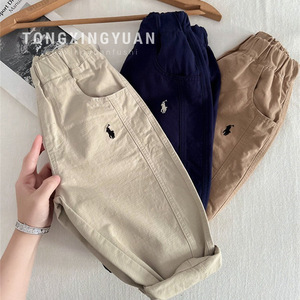 Tongxingyuan Harem Pants High Waist Loose Fit Breathable Long Pants Women Casual Cargo Style - Product Image 1